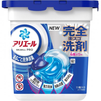 [只限店取] P&G ARIEL BIO 4D 炭酸機能抗菌洗衣球 (藍色 - 高效去污) 11粒  162-0728